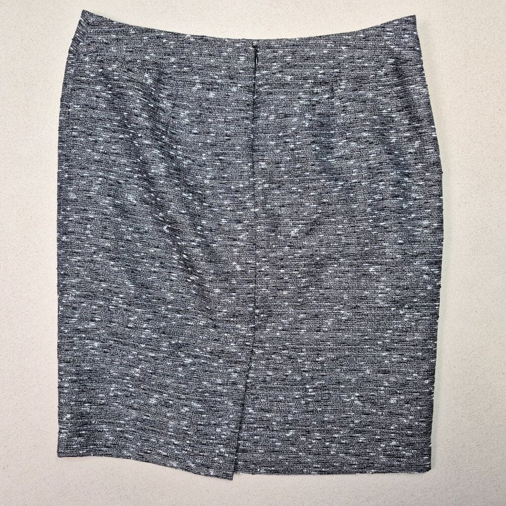 9 & Co Gray Static Pattern Pencil Zip Mini Skirt Sz 10 Corpcore EXCELLENT!!! - Picture 5 of 5